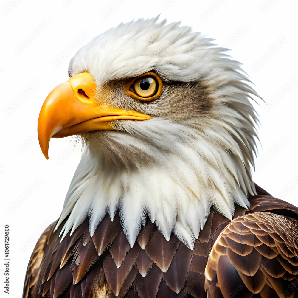 Obraz premium eagle bird in white background