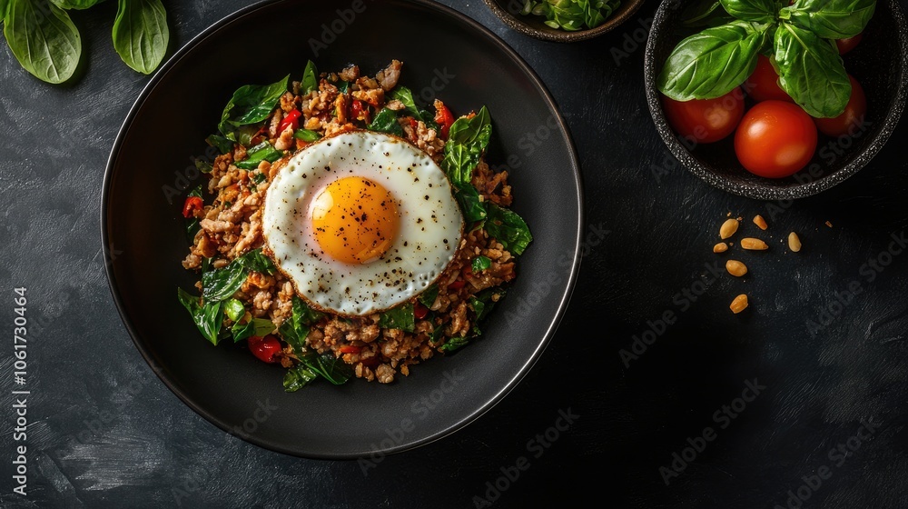 Flavorful Thai Stir-Fried Basil with Egg Flavorful Thai Stir-Fried Basil with Egg