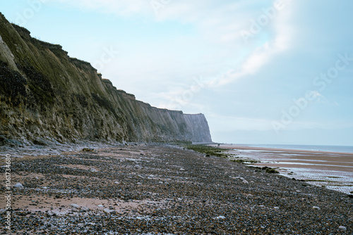 rock beach sand sea shore photo