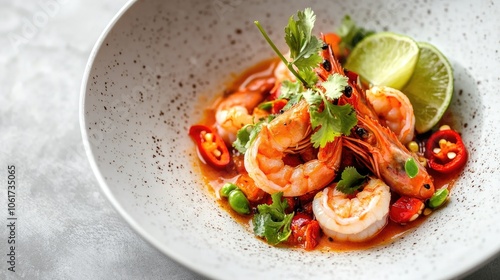 Delicious Bowl of Shrimp Tom Yum Soup