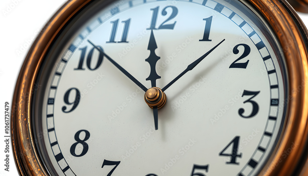 Close up old antique classic clock. Concept of time, history, science, memory, information. Retro style. Vintage background isolated with white highlights, png Close up old antique classic clock. Concept of time, history, science, memory, information. Retro style. Vintage background isolated with white highlights, png