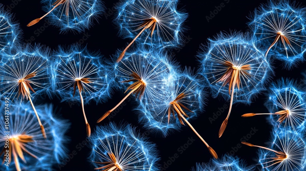 Ethereal Dandelion Seeds in Cosmic Swirl Ethereal Dandelion Seeds in Cosmic Swirl