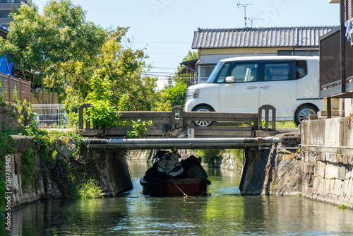 Yanagawa river cruise in Fukuoka japan 
