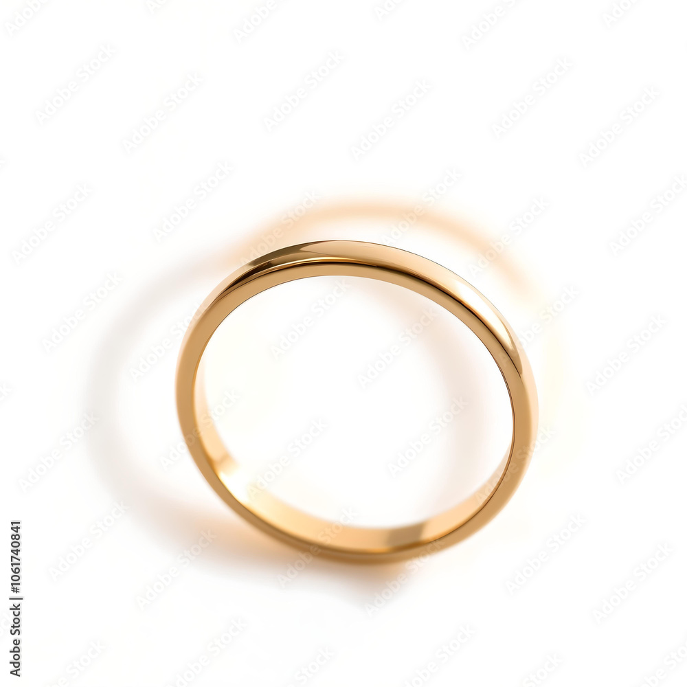 gold wedding ring on white background gold wedding ring on white background