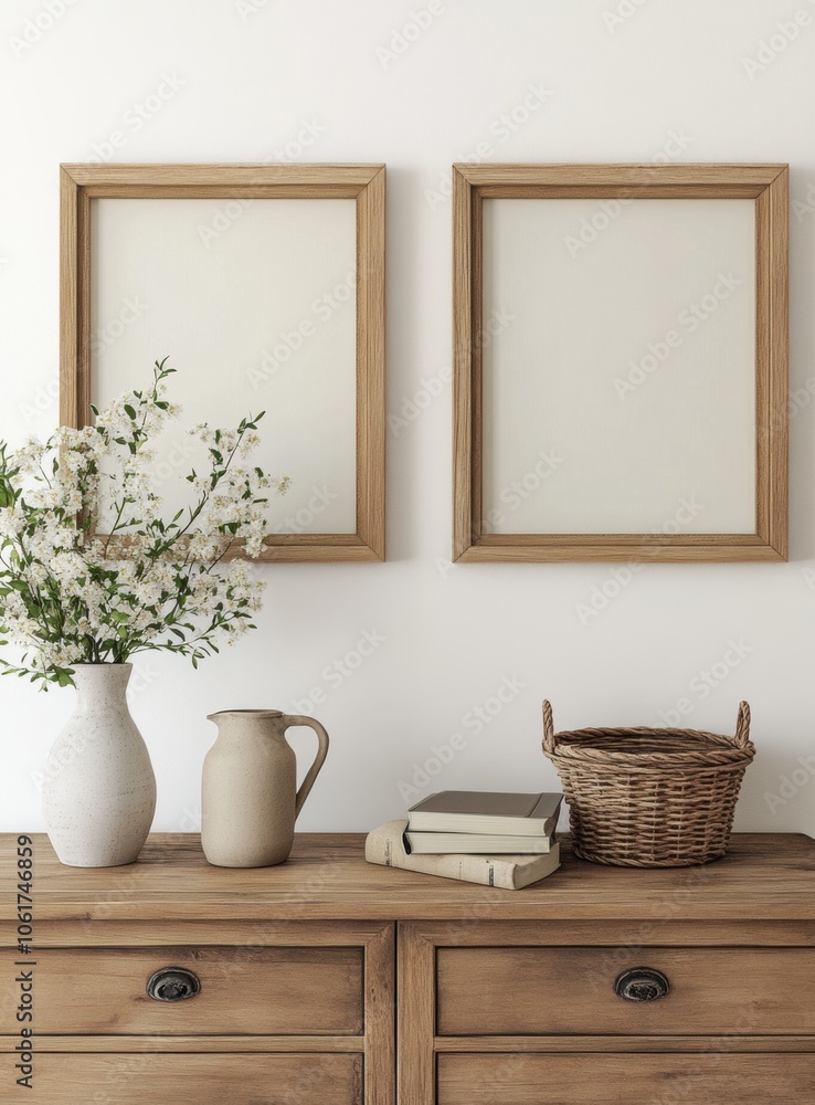 Wooden Frames Mockup. Wooden Frames Mockup.