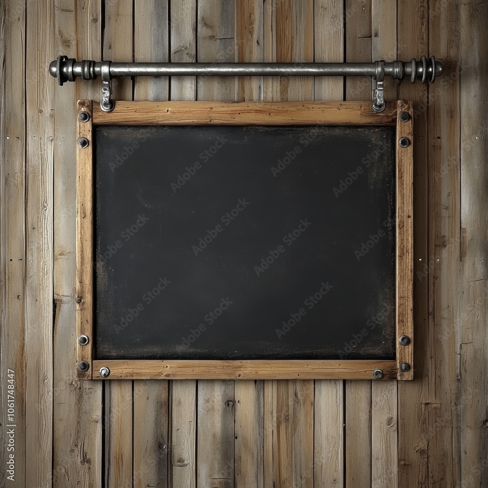 Obraz premium Rustic Blackboard Sign.