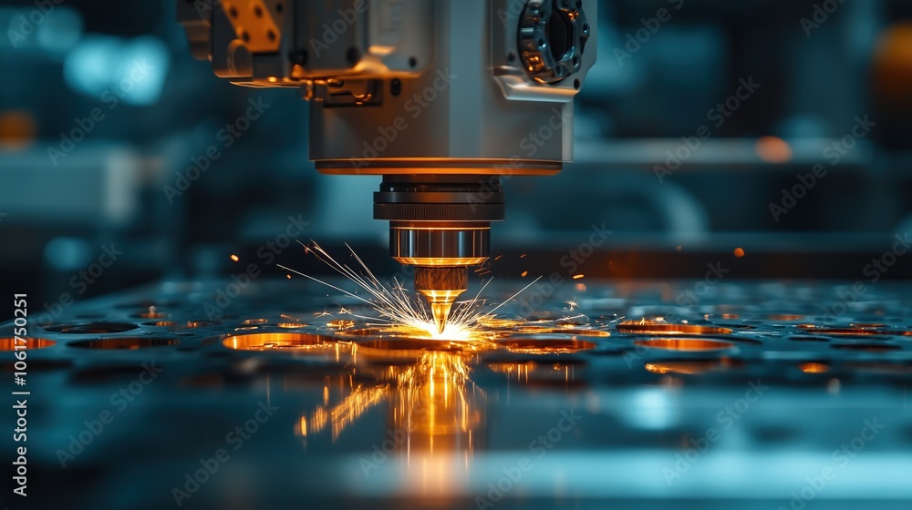 Robot arm engraving components with laser precision Robot arm engraving components with laser precision