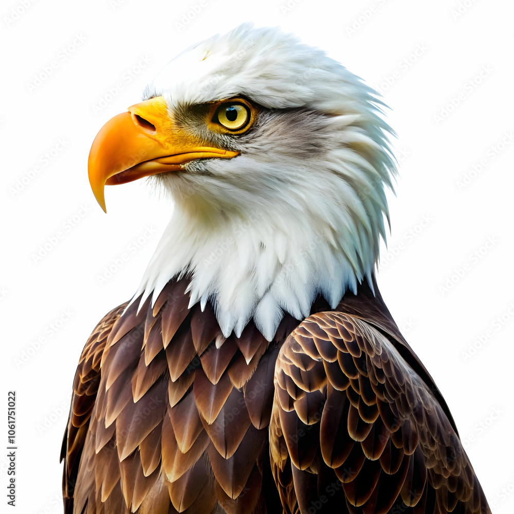 Obraz premium eagle bird in white background