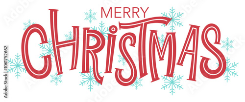 Merry christmas lettering typography vector eps