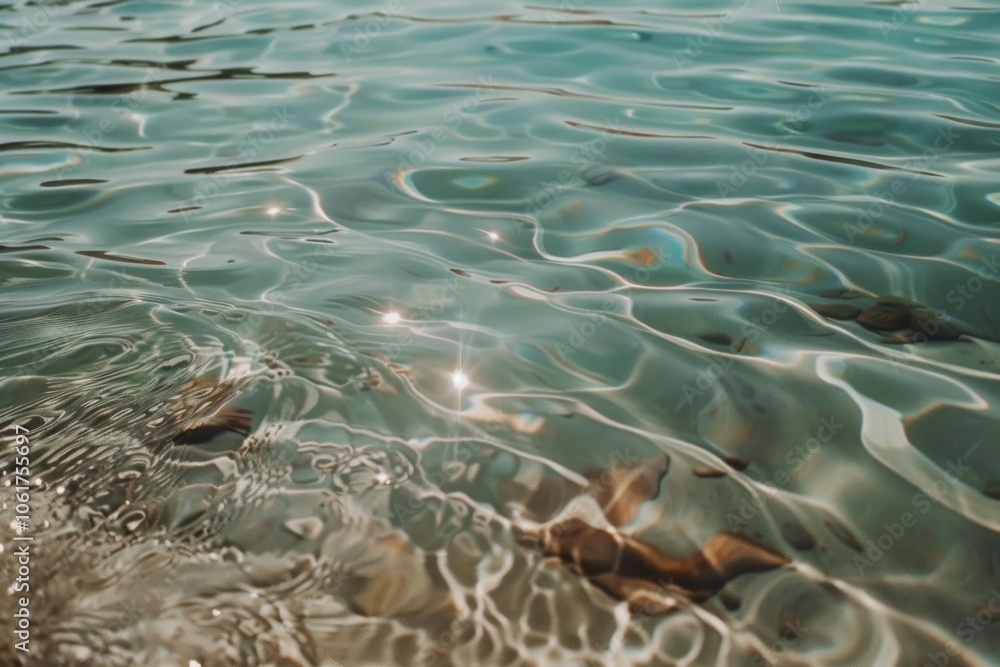 Sunlight dances across crystal-clear water with gentle ripples, creating a sparkling, refreshing scene of natural beauty. Sunlight dances across crystal-clear water with gentle ripples, creating a sparkling, refreshing scene of natural beauty.