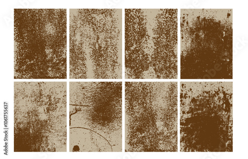 Grunge rusty metal texture background vector illustration.