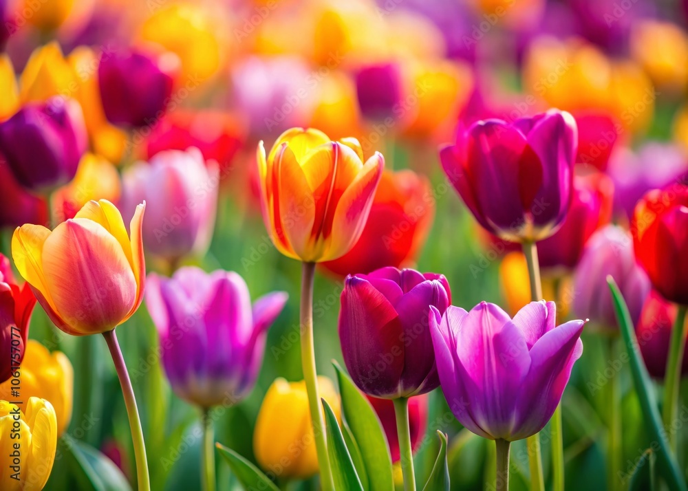Bright Spring Tulip Flowers Seamless Pattern | Tilt-Shift Photography | Colorful Floral Design | Springtime Blooms | Vibrant Flower Stems | Nature Backgrounds | Floral Textiles | Home Decor Bright Spring Tulip Flowers Seamless Pattern | Tilt-Shift Photography | Colorful Floral Design | Springtime Blooms | Vibrant Flower Stems | Nature Backgrounds | Floral Textiles | Home Decor