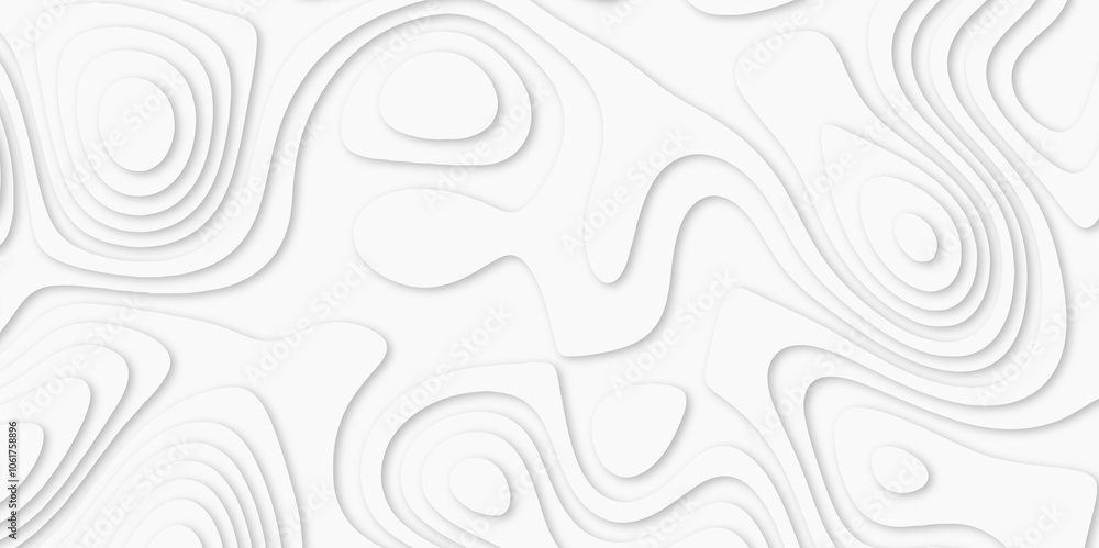 Abstract luxury white modern 3d papercut background. Minimal abstract vector wave carve diamond topography line circle creative topography map circle and wave line smooth multilayer pattern. papercut. Abstract luxury white modern 3d papercut background. Minimal abstract vector wave carve diamond topography line circle creative topography map circle and wave line smooth multilayer pattern. papercut.