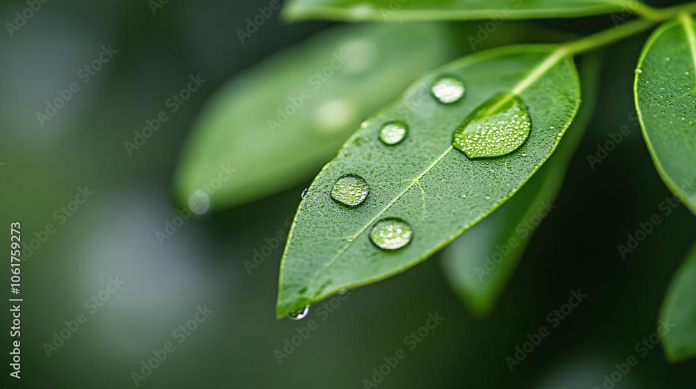 A stunning macro botanical shot of a vibrant green leaf, capturing each delicate vein and texture in exquisite detail. Tiny dew droplets rest on the surface, reflecting light and adding a fresh, A stunning macro botanical shot of a vibrant green leaf, capturing each delicate vein and texture in exquisite detail. Tiny dew droplets rest on the surface, reflecting light and adding a fresh,