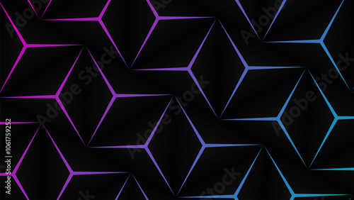 Abstract black background, Modern futuristic background design template vector illustration