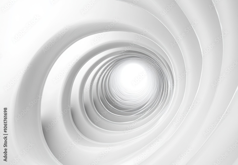White Spiral Tunnel. White Spiral Tunnel.