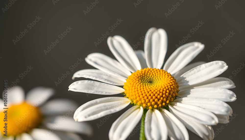 Fototapeta premium I am affirmations chamomile flower. Self love concept for women empowerment. Positive affirmative self talk to motivate isolated with white highlights, png