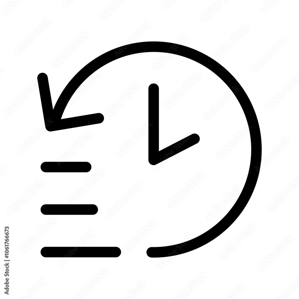 History Icon Vector Symbol Design Illustration History Icon Vector Symbol Design Illustration