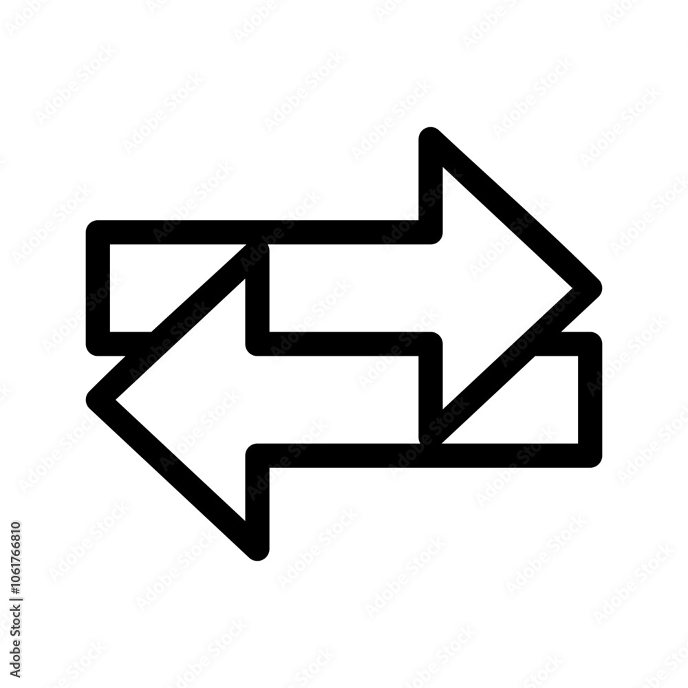 Exchange Icon Vector Symbol Design Illustration Exchange Icon Vector Symbol Design Illustration