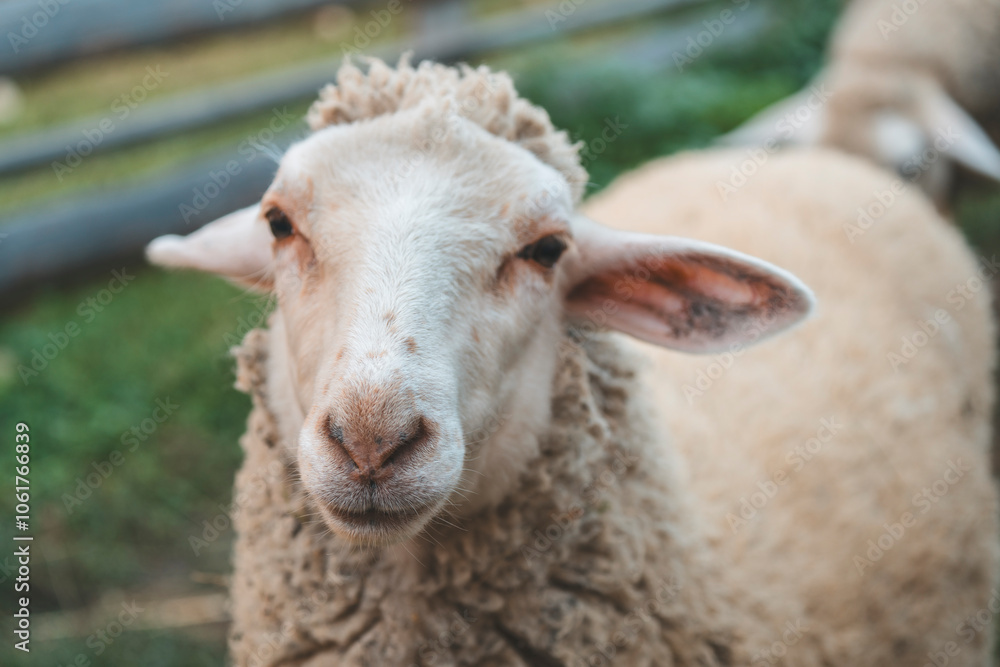 a lamb living on a farm
