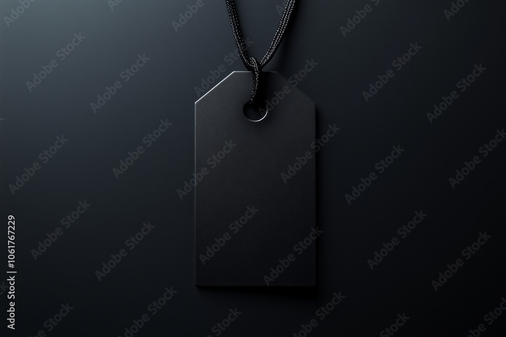 Fototapeta premium Black Friday Tag Isolated on black background