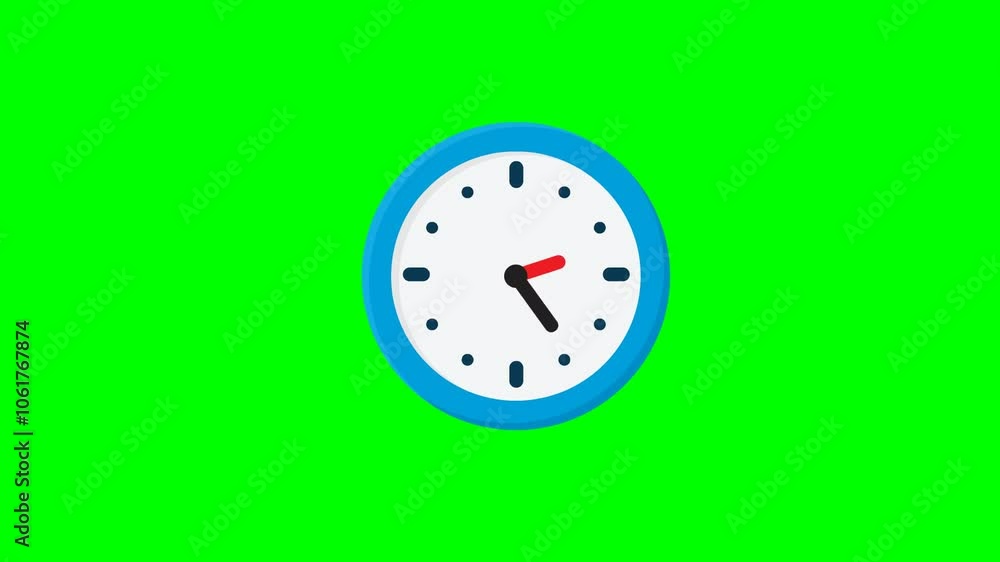 simple animation of time clock concept. simple animation of time clock concept.