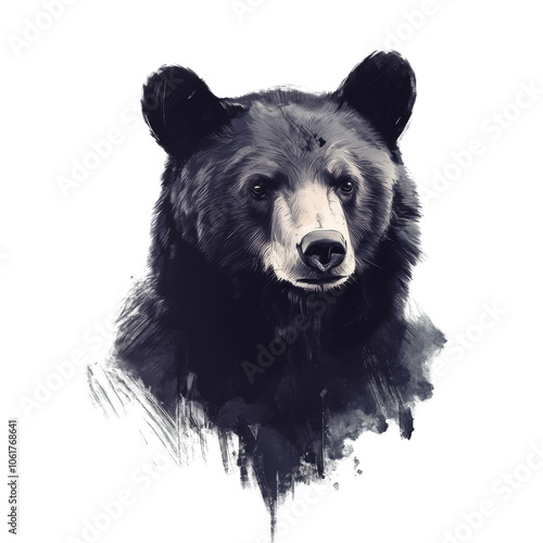 bear isolated transparent background