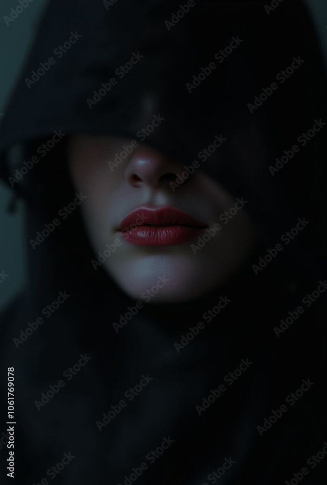 portrait of a woman with a veil portrait of a woman with a veil