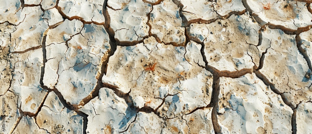 The desert image shows vast cracked ground with blue substance, implying salt or mud. Barren, harsh, and inhospitable, devoid of life, under extreme weather conditions. The desert image shows vast cracked ground with blue substance, implying salt or mud. Barren, harsh, and inhospitable, devoid of life, under extreme weather conditions.
