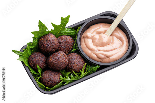 Delicious Vegetable Balls with Creamy Sauce