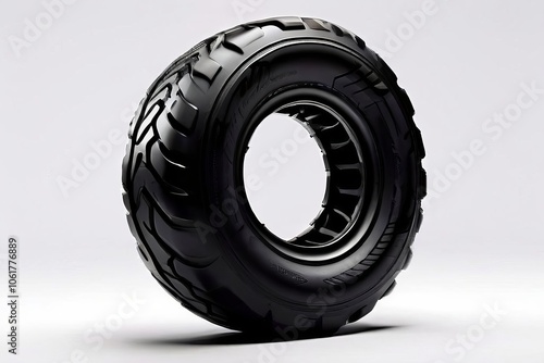  rubber tire treadgrooved pattern on a tire designed for grip an