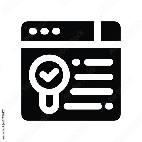 data analyst icon. vector glyph icon for your website, mobile, presentation, and logo design.