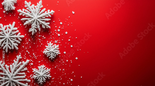 christmas background with snowflakes