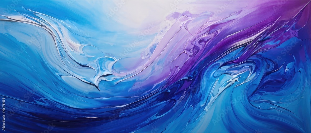 Abstract Blue and Purple Swirls Abstract Blue and Purple Swirls