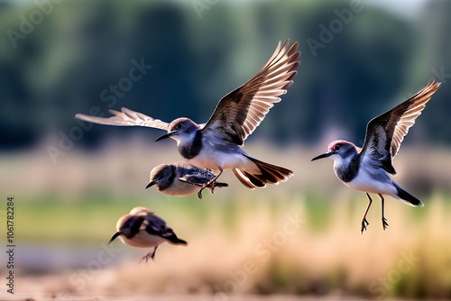 smart sensors monitor the migration of birds photo