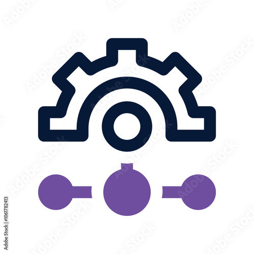 process icon. vector dual tone icon for your website, mobile, presentation, and logo design.