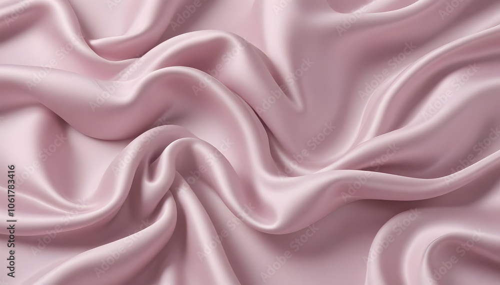Fototapeta premium Luxurious Pastel Silk Texture: Elegant Folds & Reflections