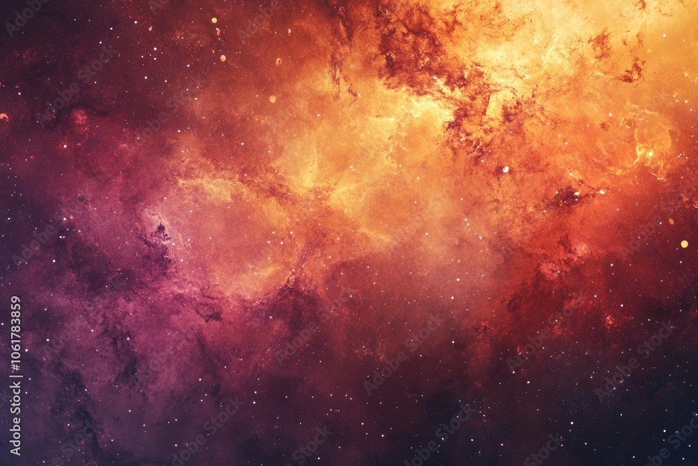A Cosmic Landscape of Swirling Nebulae and Glittering Stars A Cosmic Landscape of Swirling Nebulae and Glittering Stars