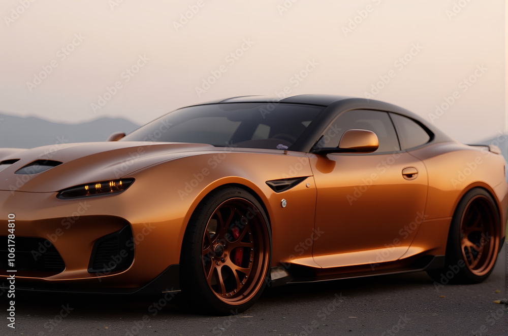Obraz premium Brown car