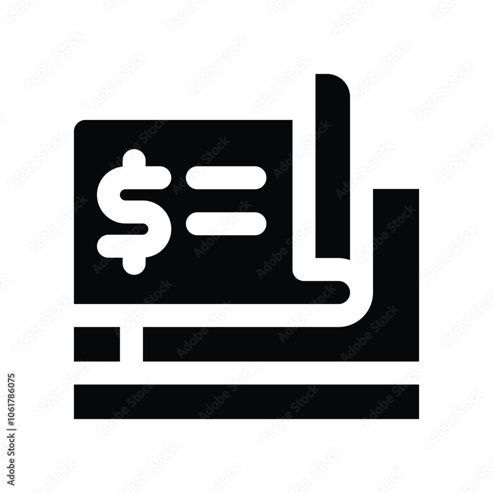 checkbook icon. vector glyph icon for your website, mobile, presentation, and logo design. checkbook icon. vector glyph icon for your website, mobile, presentation, and logo design.