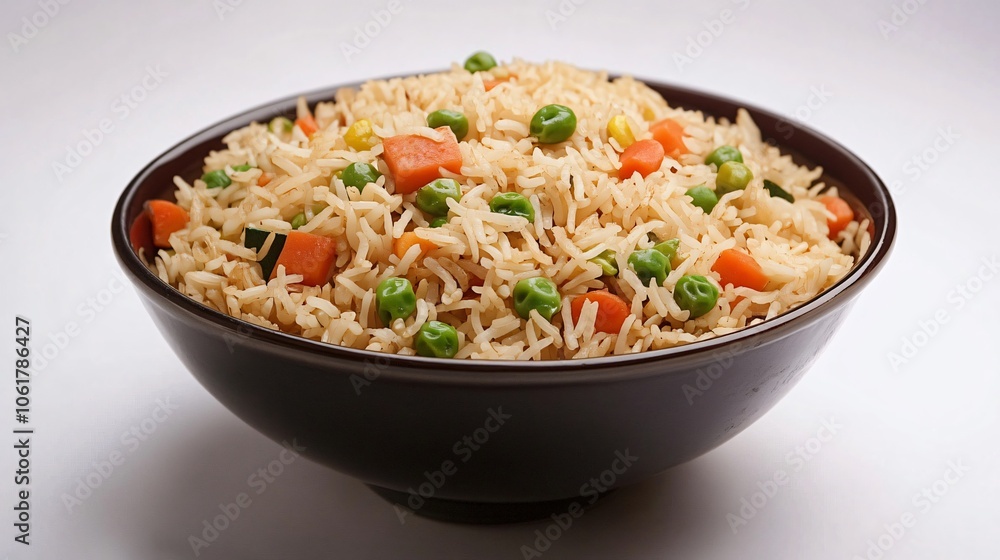 Delicious Bowl of Vegetable Fried Rice Delicious Bowl of Vegetable Fried Rice