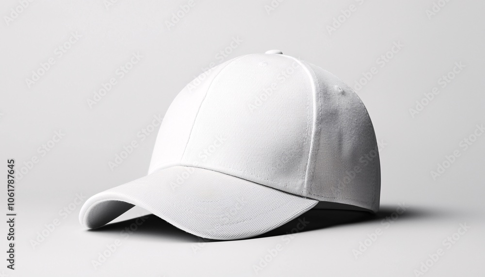 Versatile Cap Mockup for Design Variations - Side View Profile with Emphasized Brim Detail Versatile Cap Mockup for Design Variations - Side View Profile with Emphasized Brim Detail