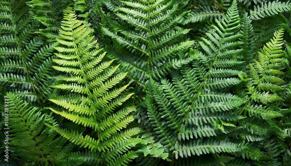 Fern Leaf, Creative background design, focus on the pile of fresh Fern Fern Leaf, Creative background design, focus on the pile of fresh Fern