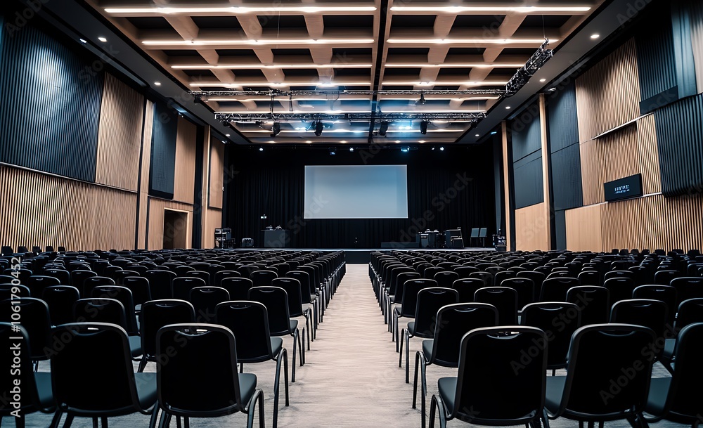 Spacious Meeting Room with Theater Seating Spacious Meeting Room with Theater Seating