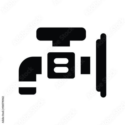 faucet icon. vector glyph icon for your website, mobile, presentation, and logo design.
