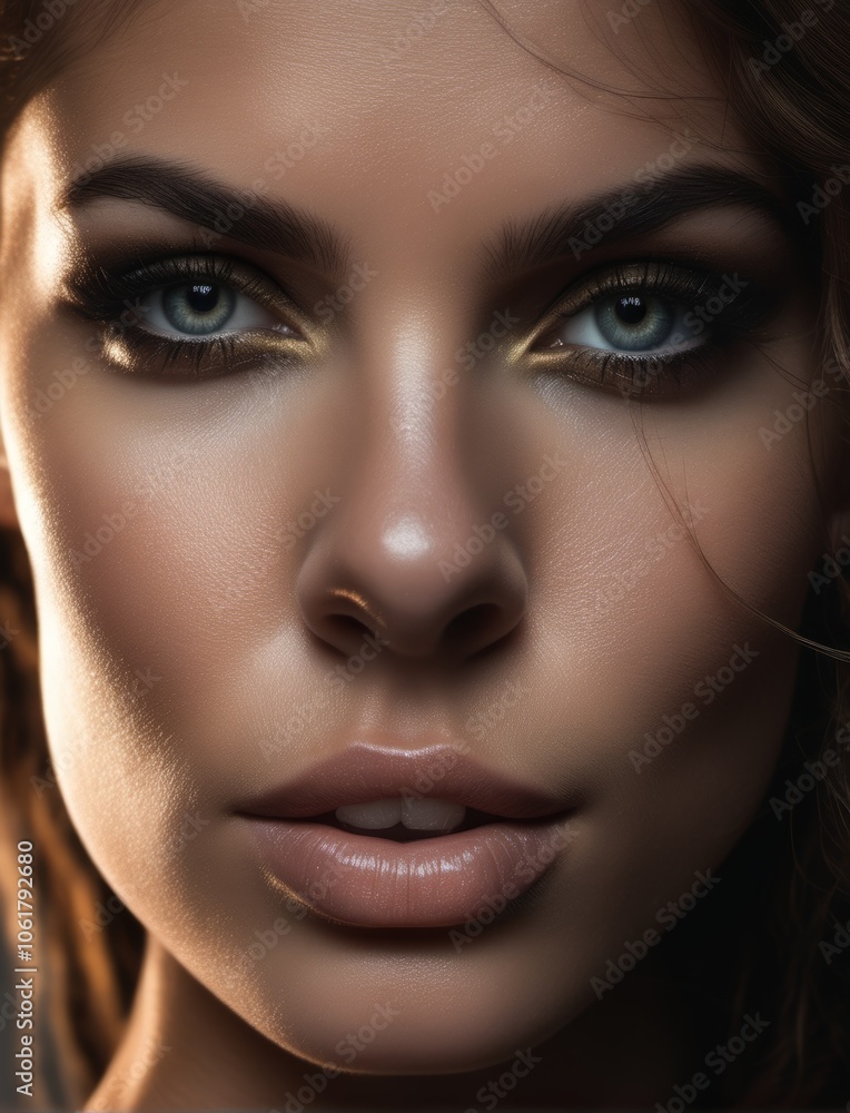 close up portrait of a woman close up portrait of a woman