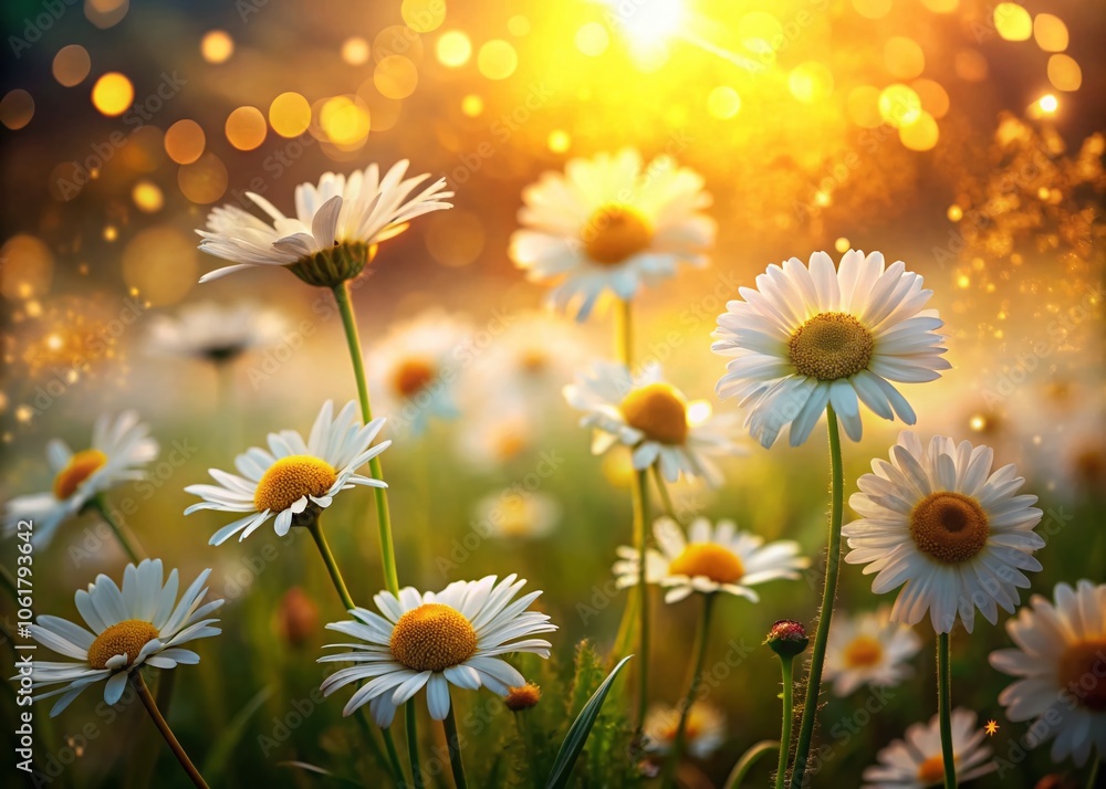 Magical Golden Hour Light on Delicate Daisy Flowers in a Dreamy Meadow – Nature Photography, Tilt-Shift Effect, Floral Beauty, Soft Lighting, Dreamy Landscapes, Spring Vibes Magical Golden Hour Light on Delicate Daisy Flowers in a Dreamy Meadow – Nature Photography, Tilt-Shift Effect, Floral Beauty, Soft Lighting, Dreamy Landscapes, Spring Vibes