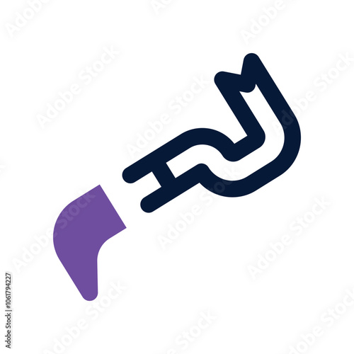 crowbar icon. vector dual tone icon for your website, mobile, presentation, and logo design.