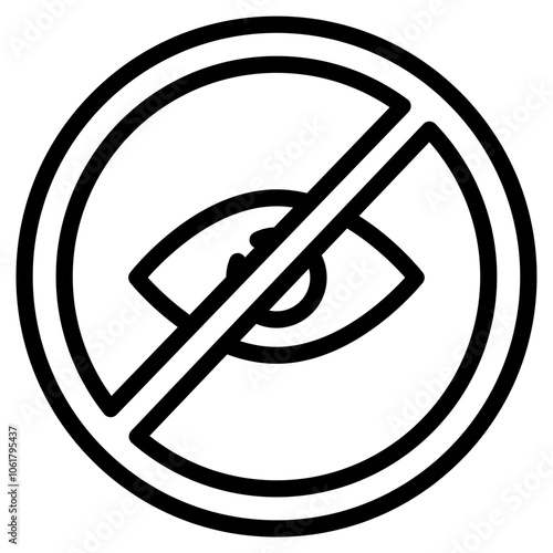 invisible line icon