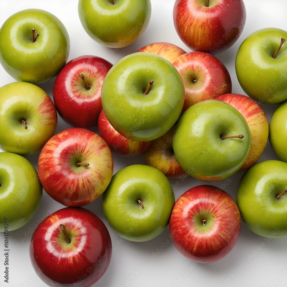 green and red apples on white background, healty fruits wallpaper green and red apples on white background, healty fruits wallpaper